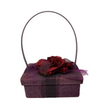 Moschino Pink Velvet Flower 2000 Box Bag