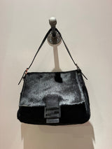 “As Is” Fendi Ponyhair Black Mama Baguette TUV #26135