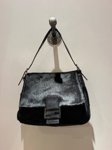 “As Is” Fendi Ponyhair Black Mama Baguette TUV #26135