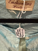 Silk enchanting heritage blue jacket - TUV #600