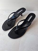 Manolo Blahnik EU 39 Black Patent Leather Sandal