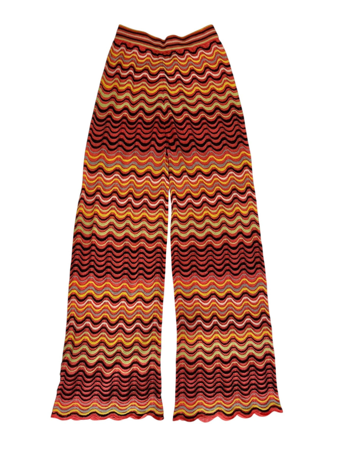 Missoni pink multi color print pants (44)