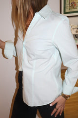 Brooks Brothers Sample (1 of 1) blue pinstripe button down size 6 - sku tuv #576