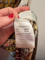 Vintage Emilio Pucci Abstract Jersey Dress with Sequin Details - US size 8