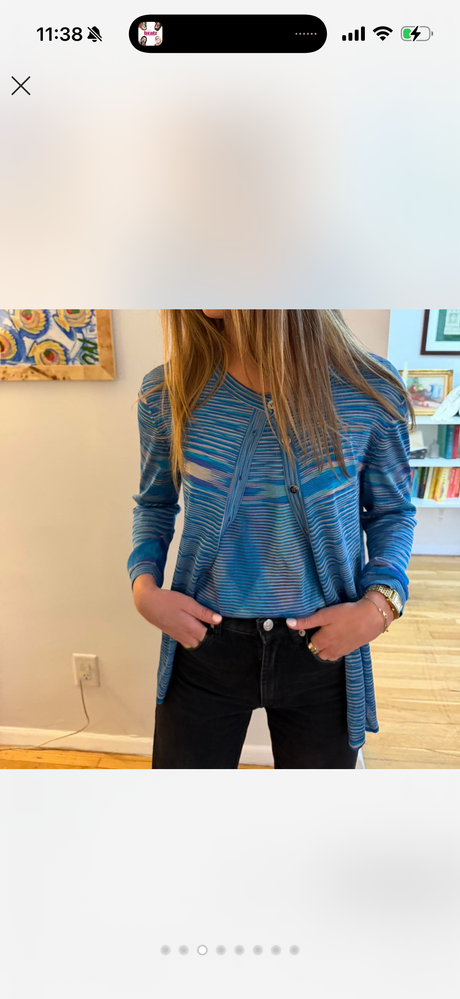Missoni Blue sweater tank set