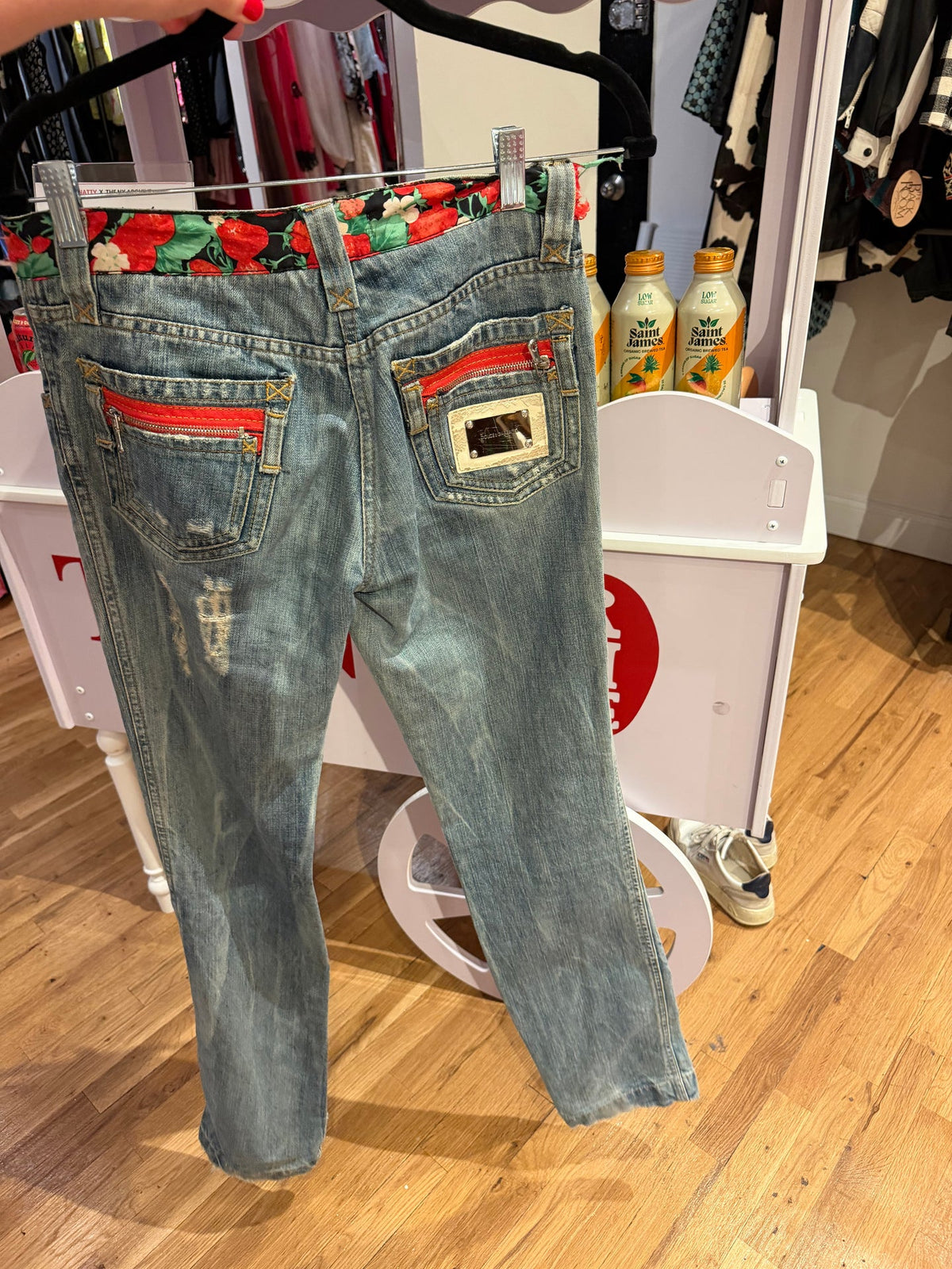 Dolce and Gabbana Strawberry Jeans - SKU TUV #59