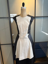 Ohne Title Size 2 Black & White Leather Dress