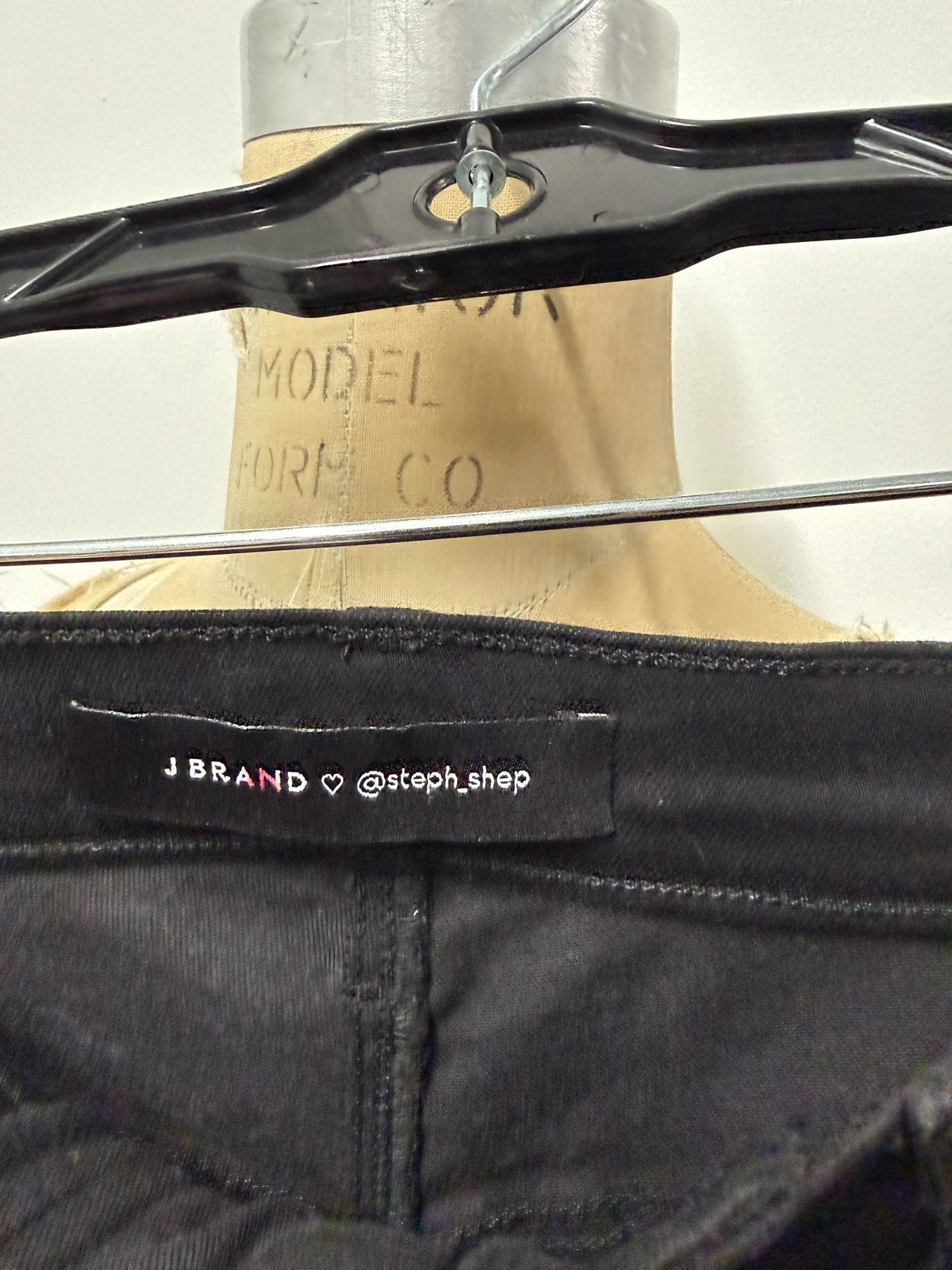J. Brand stephn Shep  Black Lace front skinny Jeans