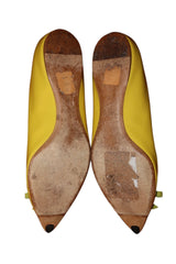 Dior yellow and green flats with bow detail (37)