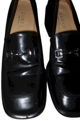 Gucci black squared toe loafers (8.5)