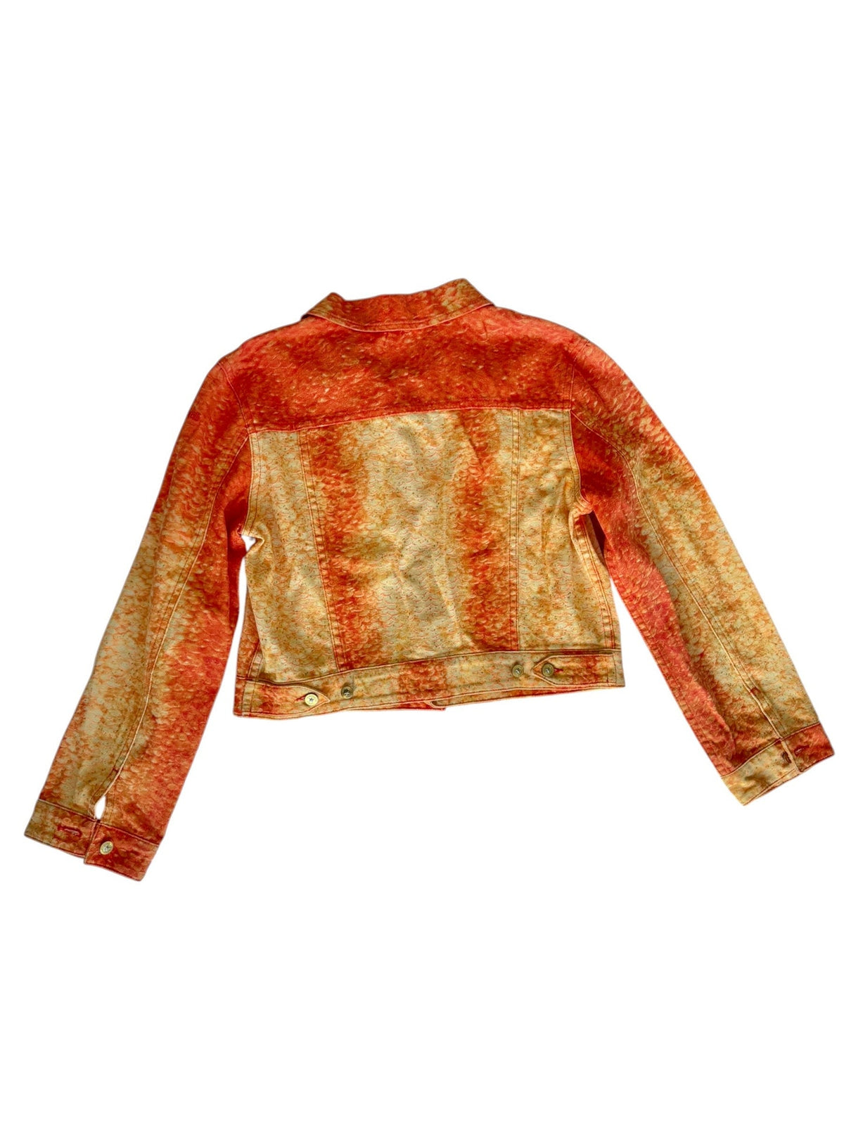 Roberto Cavalli orange and yellow glitter jacket