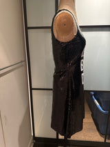 Moschino Black & White Sequin Skater Dress