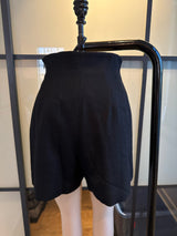 Moschino Cheap & Chic Black Wool High Waist Shorts