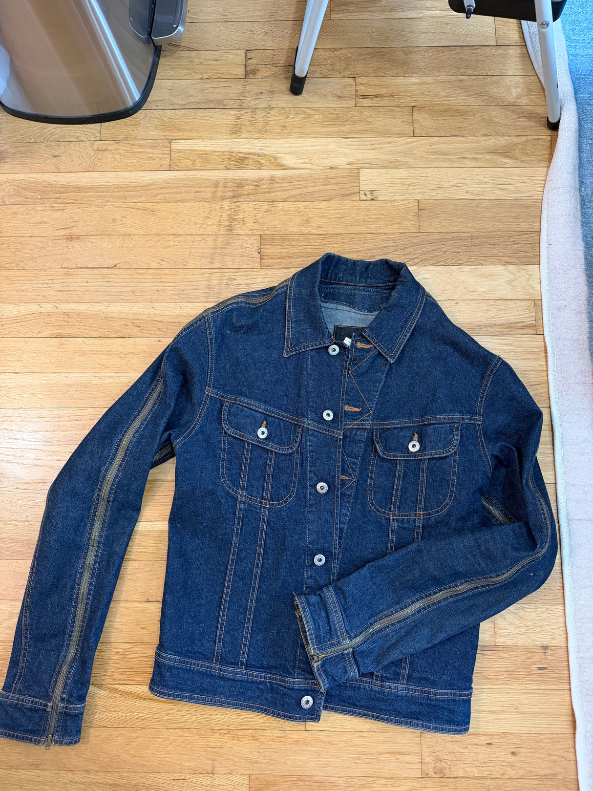 Dolce & Gabbana y2k oversized denim zipper jacket - TUV #999126