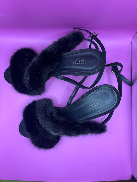 Vintage Barneys Mink Heels size 42