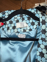 Italian Iridescent Black and Blue Oversized Jacket