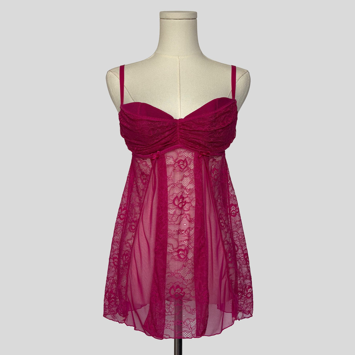 Sheer lace chemise