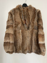 The Tannery rabbit fur coat