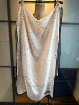 Moschino Black White Silk Dress Scarf