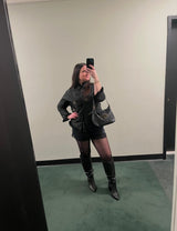 Black Asian tang jacket with fur - tuv #99875