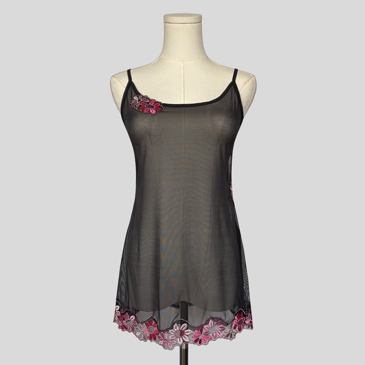 Sheer side cutout slip