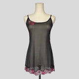 Sheer side cutout slip