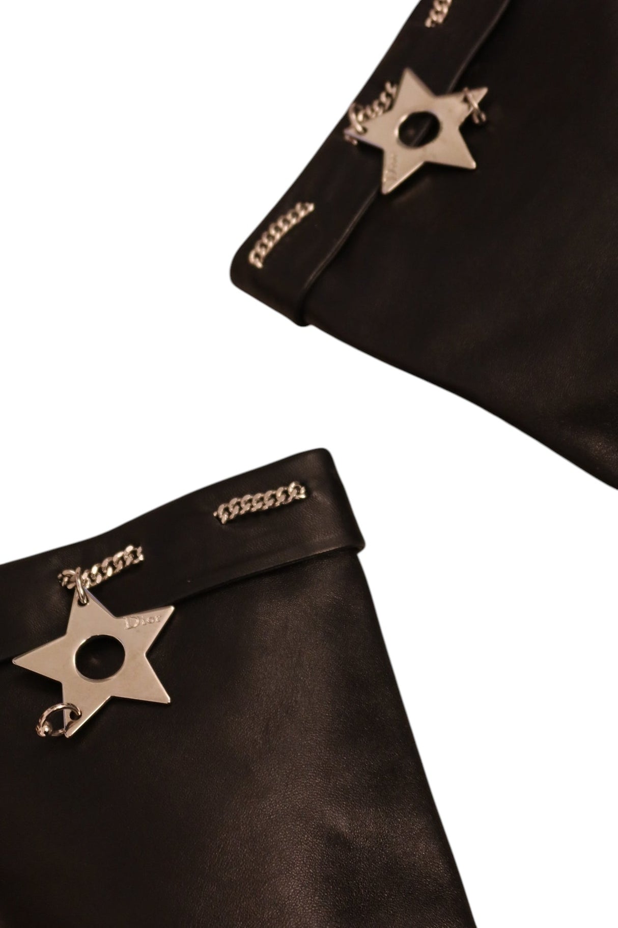 Dior black boots with star and piercing Galliano era (37)
