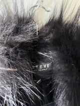 Vintage Steve by Searle cashmere and fox fur trimmed coat