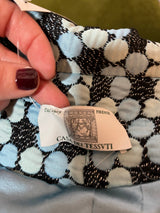 Italian Iridescent Black and Blue Oversized Jacket