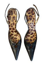 Dolce & Gabbana black eel slingbacks with bow detail (41)