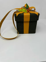 Moschino Tweed Leather Box Bag  Purse