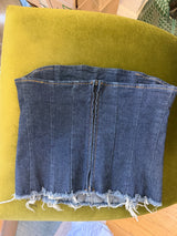Dolce & Gabbana Italy denim tube top - sku tuv #424242