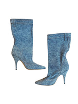Moschino blue denim boots (40)
