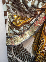 Vintage Emilio Pucci Abstract Jersey Dress with Sequin Details - US size 8