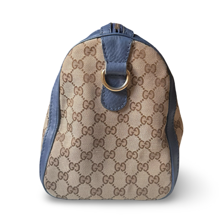 Gucci Web Boston Bag Medium Satchel