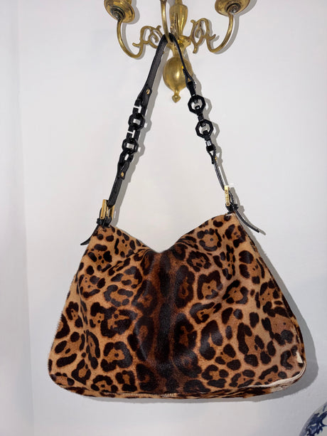 Rare Vintage Pong Hair Cheetah Mama Baguette