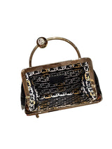 Gucci black alligator mini bag with gg crystal embellished ball closure by Tom Ford