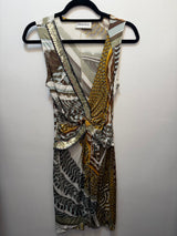 Vintage Emilio Pucci Abstract Jersey Dress with Sequin Details - US size 8