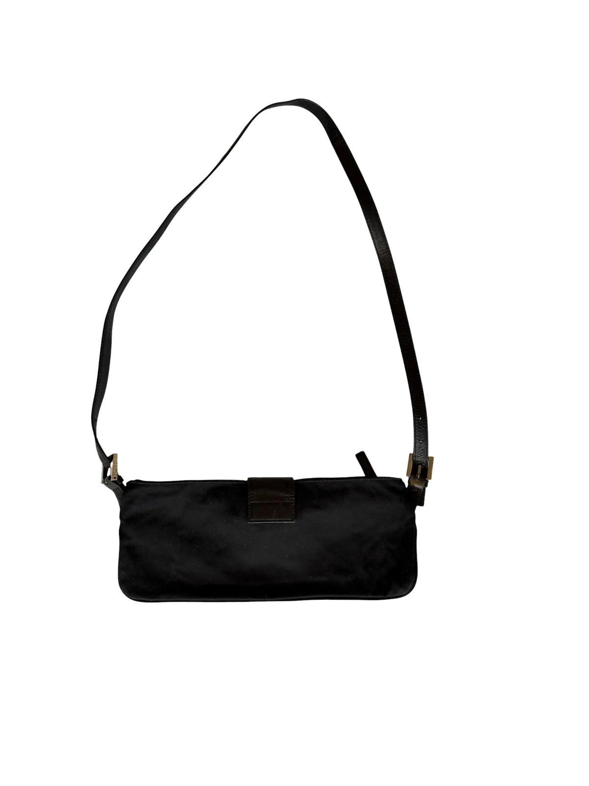 Fendi black neoprene shoulder bag