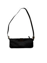 Fendi black neoprene shoulder bag