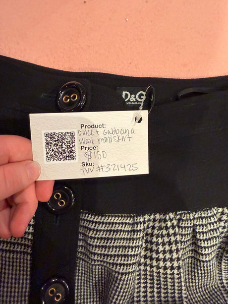 Dolce & Gabbana wool mini skirt TUV #321425