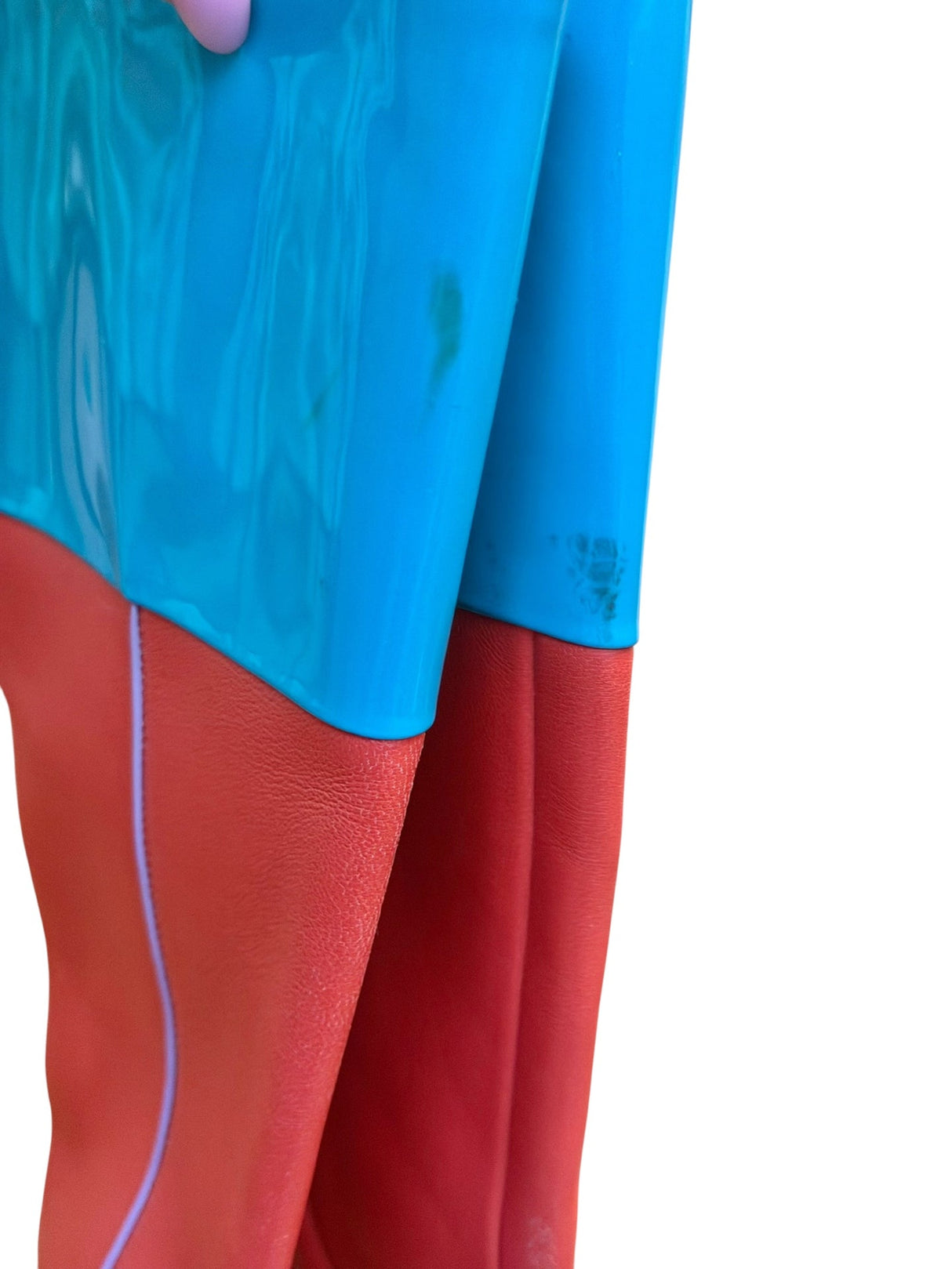 Moschino color block cowboy spur boots (40)
