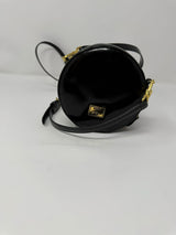 Moschino Black & Red Heart Circle Crossbody Bag