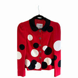 Moschino Red & Black Polka Dot Jacket The Nanny