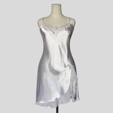 Embellished ruffled bridal slip