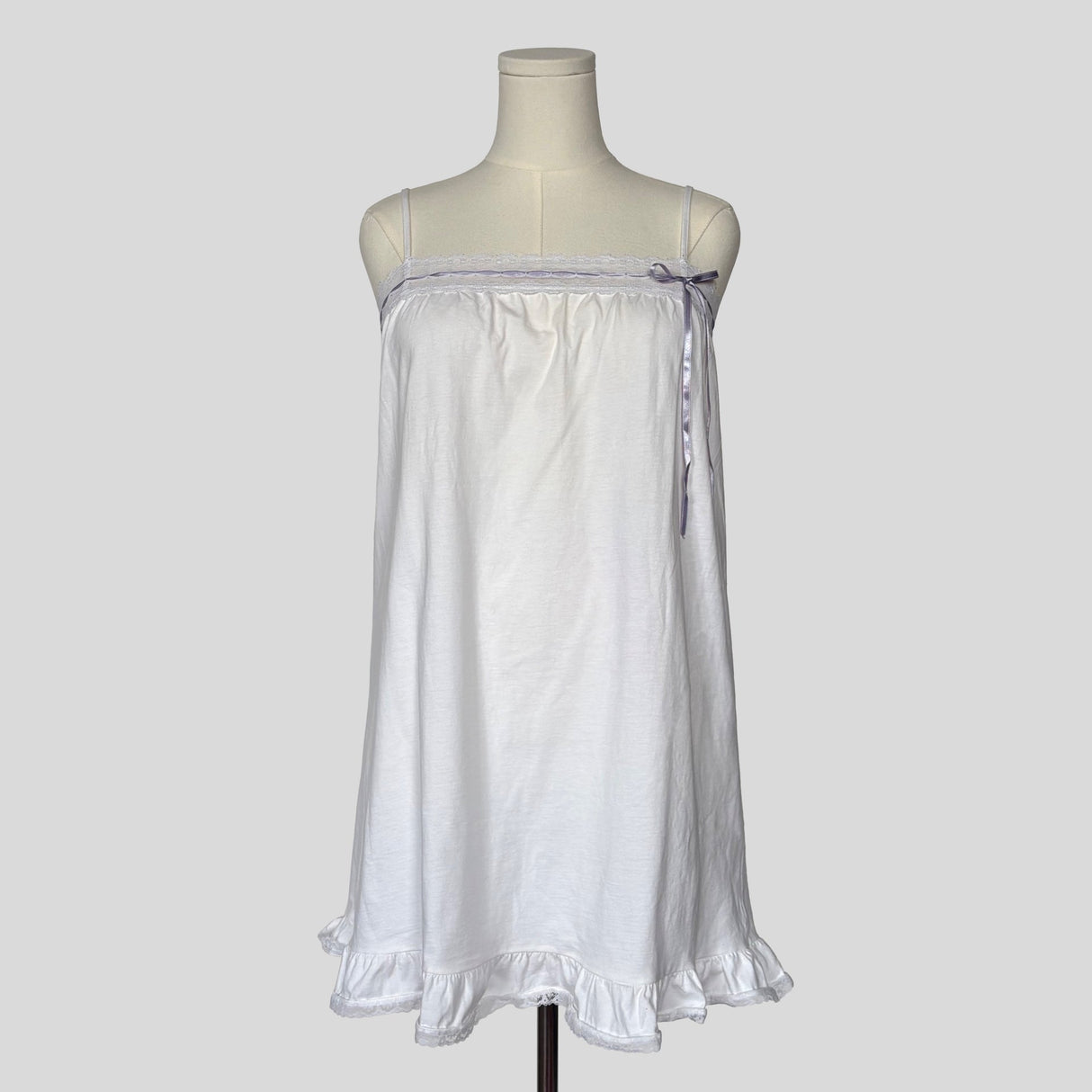 Cotton ribbon laced babydoll dress