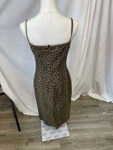 Fendi Leopard Print Midi Dress