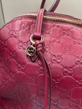 Vintage Y2K Red Gucci Bree Guccissima Tote Bag