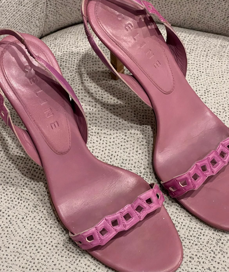 Celine mauve square strappings heels (39)