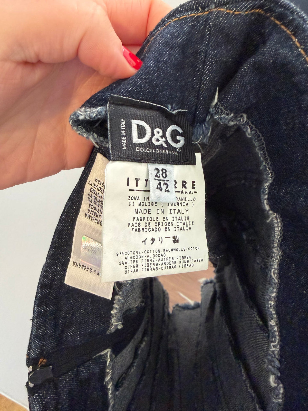 Dolce & Gabbana Italy denim tube top - sku tuv #424242